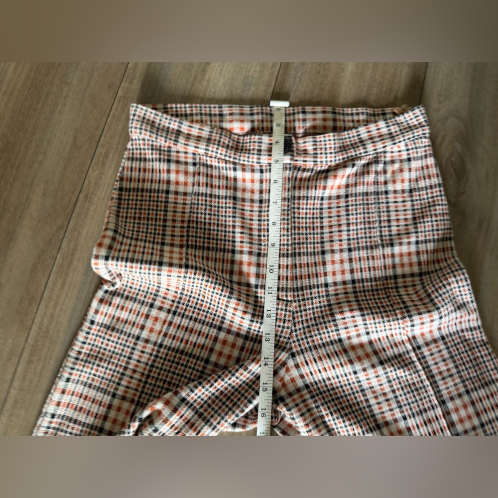 Free People Plaid Leggings in Cream and Black - Picture 5 of 16